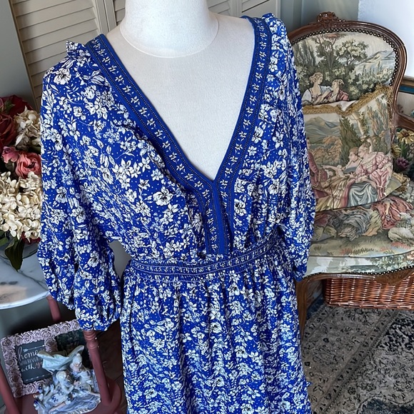 Max Studio Floral Ruffle Dress - Picture 2 of 6